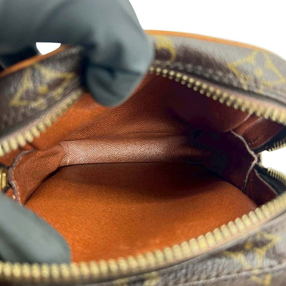 LOUIS VUITTON Authentic Brown Monogram Leather Pochette Shoulder Bag - Picture 10 of 10